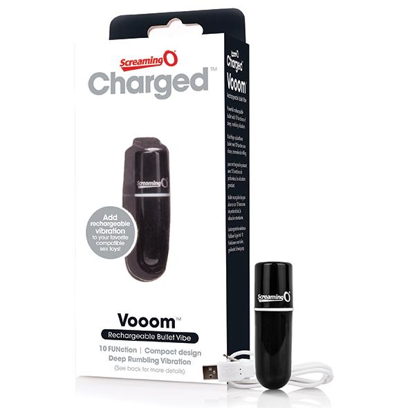 afbeelding The Screaming O Charged Vooom Mini Vibrator Zwart