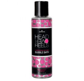 afbeelding sensuva - head over heels passion fruit / guava pheromone bubble bath 236 m