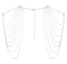 afbeelding bijoux indiscrets - magnifique schouder sieraad zilver
