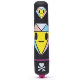 afbeelding tokidoki - mini bullet vibrator zwart diamanten