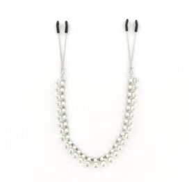 afbeelding sportsheets - midnight pearl chain nipple clips