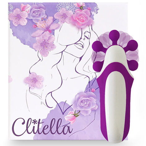 afbeelding FeelzToys Clitella Oral Clitoral Stimulator Paars