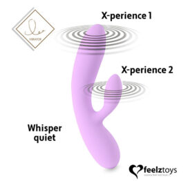 afbeelding FeelzToys Lea Rabbit Vibrator Blauw