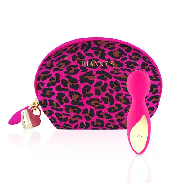afbeelding RS Essentials Lovely Leopard Mini Wand Massager Roos