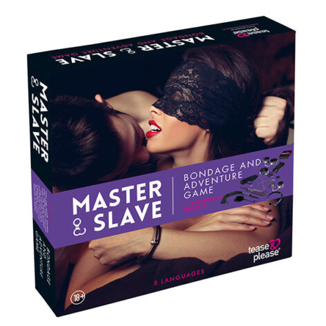 afbeelding Tease & Please Master & Slave Bondage Spel Paars NL/FR