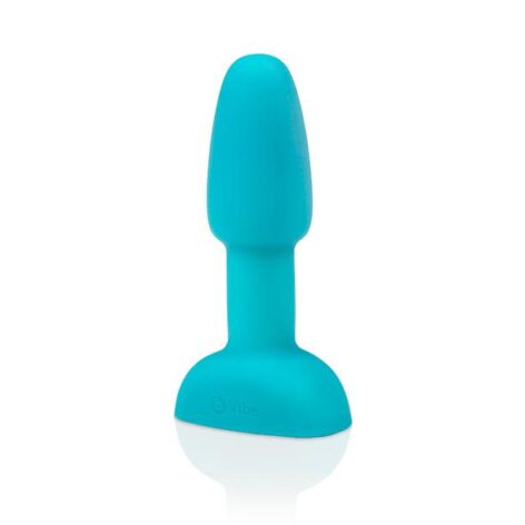 afbeelding B-Vibe Rimming Kleine Butt Plug met Afstandsbediening Blauw