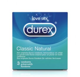 afbeelding durex - classic natural condooms 3 st.