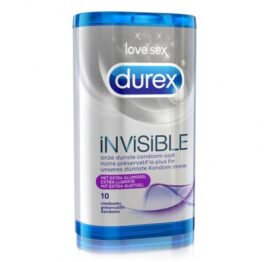 afbeelding durex - invisible extra lubricated condooms 10 st.