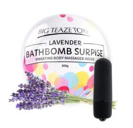 afbeelding Big Teaze Toys Bath Bomb Surprise met Mini Vibrator Lavendel