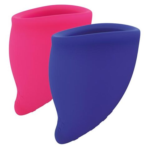 afbeelding Fun Factory Menstruatie Cup Roze & Blauw