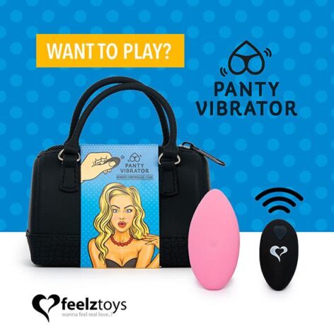 afbeelding Feelztoys Panty Vibe Remote Controlled Vibrator Roos