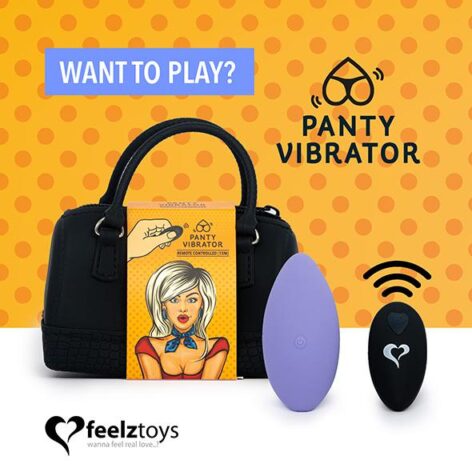 afbeelding Feelztoys Panty Vibe Remote Controlled Vibrator Paars