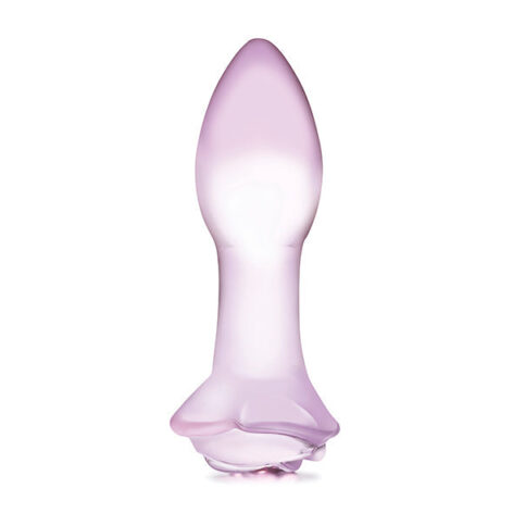 afbeelding Glas Rosebud Glazen Butt Plug 13 cm