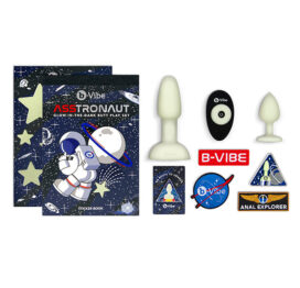 afbeelding B-Vibe ASStronaut Glow-in-the-Dark Butt Play Set