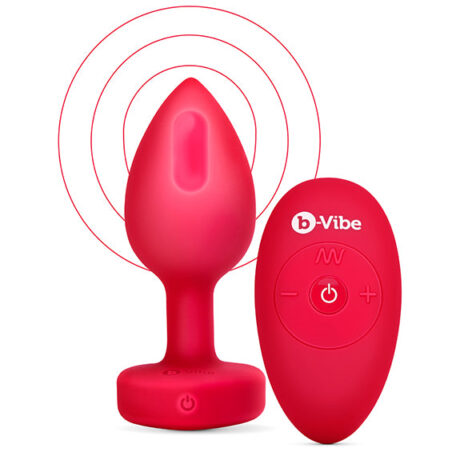 afbeelding B-Vibe Heart Vibrerende Buttplug 11 Cm