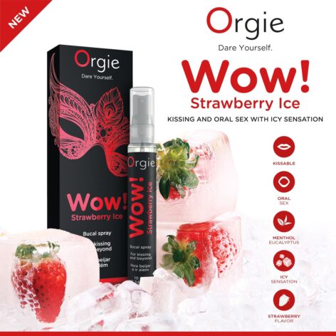 afbeelding Orgie Wow Strawberry Ice Bucal Spray 10 ml
