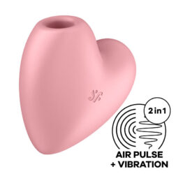 afbeelding Satisfyer Cutie Heart Luchtdruk Vibrator Roos