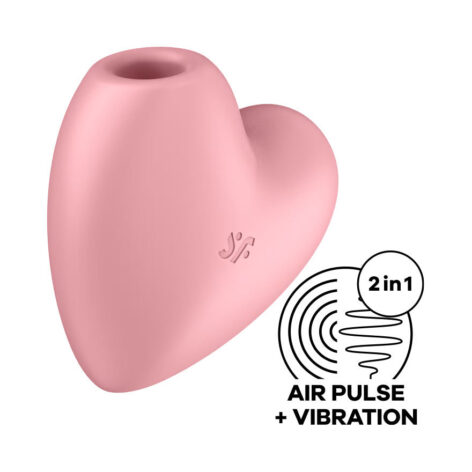 afbeelding Satisfyer Cutie Heart Luchtdruk Vibrator Roos