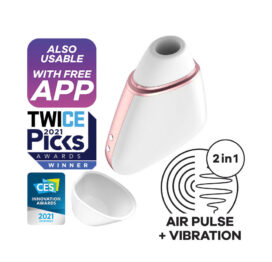 afbeelding Satisfyer Love Triangle Luchtdruk Vibrator Wit