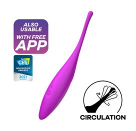 afbeelding Satisfyer Twirling Joy Tip Clitoris Vibrator Wit