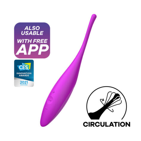 afbeelding Satisfyer Twirling Joy Tip Clitoris Vibrator Wit