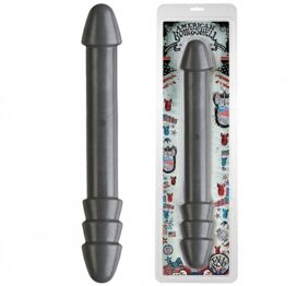 afbeelding american bombshell tall boy gun dubbele dildo - zwart