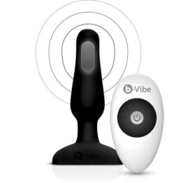 afbeelding B-Vibe Novice Vibrerende Buttplug 10 Cm Zwart