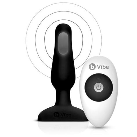 afbeelding B-Vibe Novice Vibrerende Buttplug 10 Cm Zwart