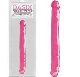 afbeelding basix rubber works dubbele dildo 12"