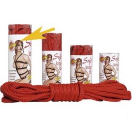 afbeelding bondage touw - rood 10m