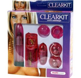 afbeelding clear vibrator kit pink