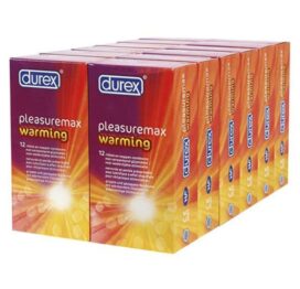 afbeelding durex pleasuremax warming condooms 54st. (9x6)