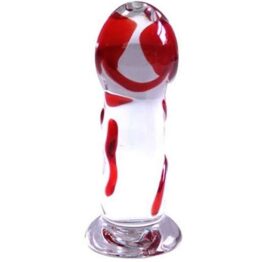 afbeelding glassvibrations - anaalplug - rood