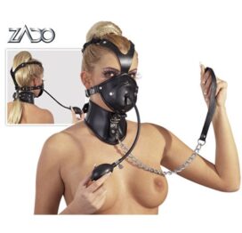 afbeelding lederen hoofd masker