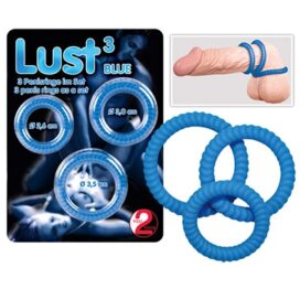 afbeelding lust cock rings - blauw