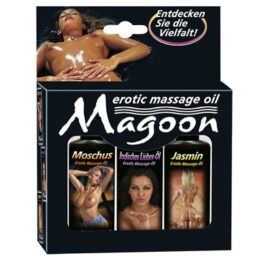afbeelding magoon erotic massage oil pakket 3x50ml