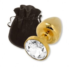 afbeelding rosebuds crystal gold anaal plug - normaal