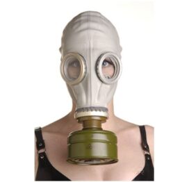 afbeelding rubberen gasmasker met filter