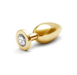 afbeelding jewel plug goud