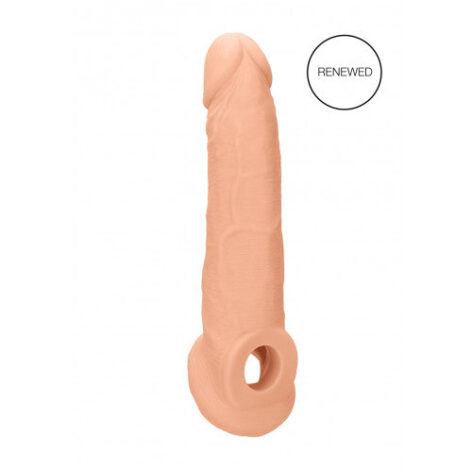 afbeelding RealRock Penis Sleeve 22 cm Bruin