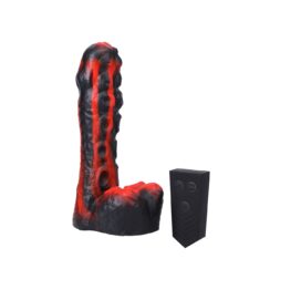 afbeelding Doc Johnson Fort Troff Issued Tendril Stotende Vibrator Rood 21 Cm