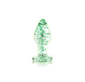 afbeelding Ouch! Glow in the Dark Glazen ButtPlug 9 Cm