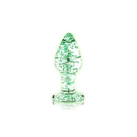 afbeelding Ouch! Glow in the Dark Glazen ButtPlug 9 Cm