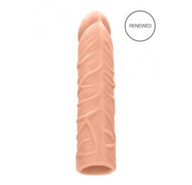 afbeelding RealRock Penis Sleeve Recht 17 Cm Zwart