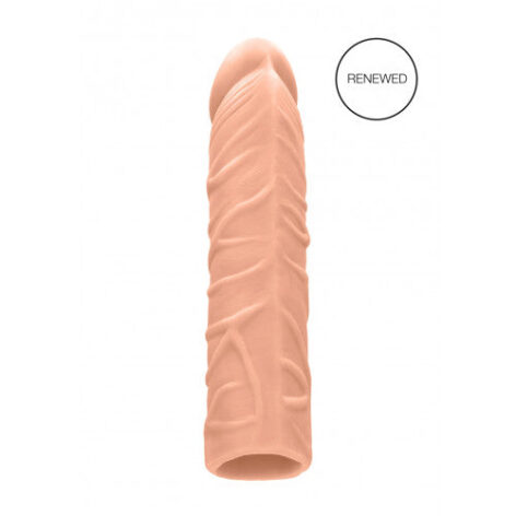 afbeelding RealRock Penis Sleeve Recht 17 Cm Zwart