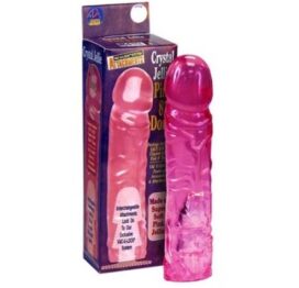 afbeelding vac u lock - crystal jelly pink dildo